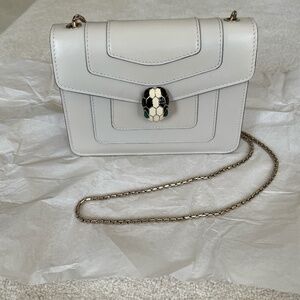 BVLGARI Serpenti Forever Crossbody Bag in Off-White (Also known as Bulgari)